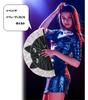 Modern Cat Face Design Large 34cm 64cm Open with Fan Kung Fu Heat Performance Fan, Length, Width, Case, Fan, Relief, Sunshade, Event, (Black)