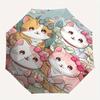 1pc Cartoon Cute Four Kittens Automatic Opening and Closing Folding - A Good Choice for Gifts, Fashionable and Convenient Umbrella With Cute Cart