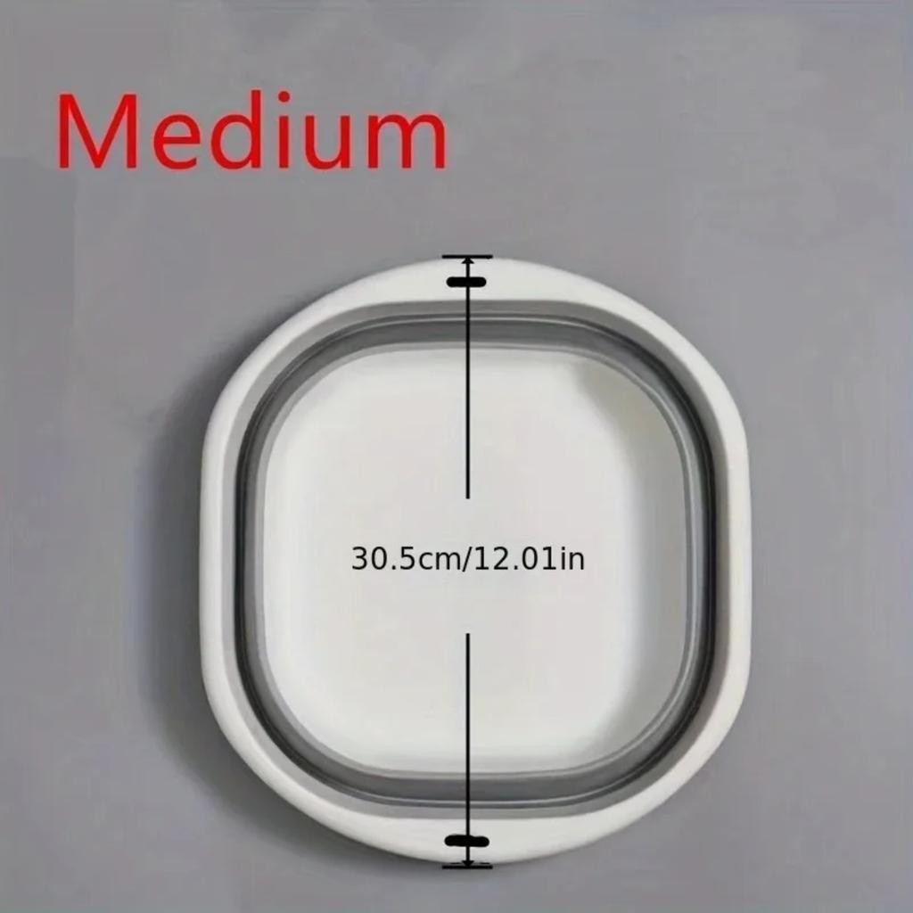 JOYBLISS 3 Pack Collapsible Tub Wash Basin Laundry Baskets Space Saving Storage Container for Dishing Fruit Camping Laundry Hiking Home