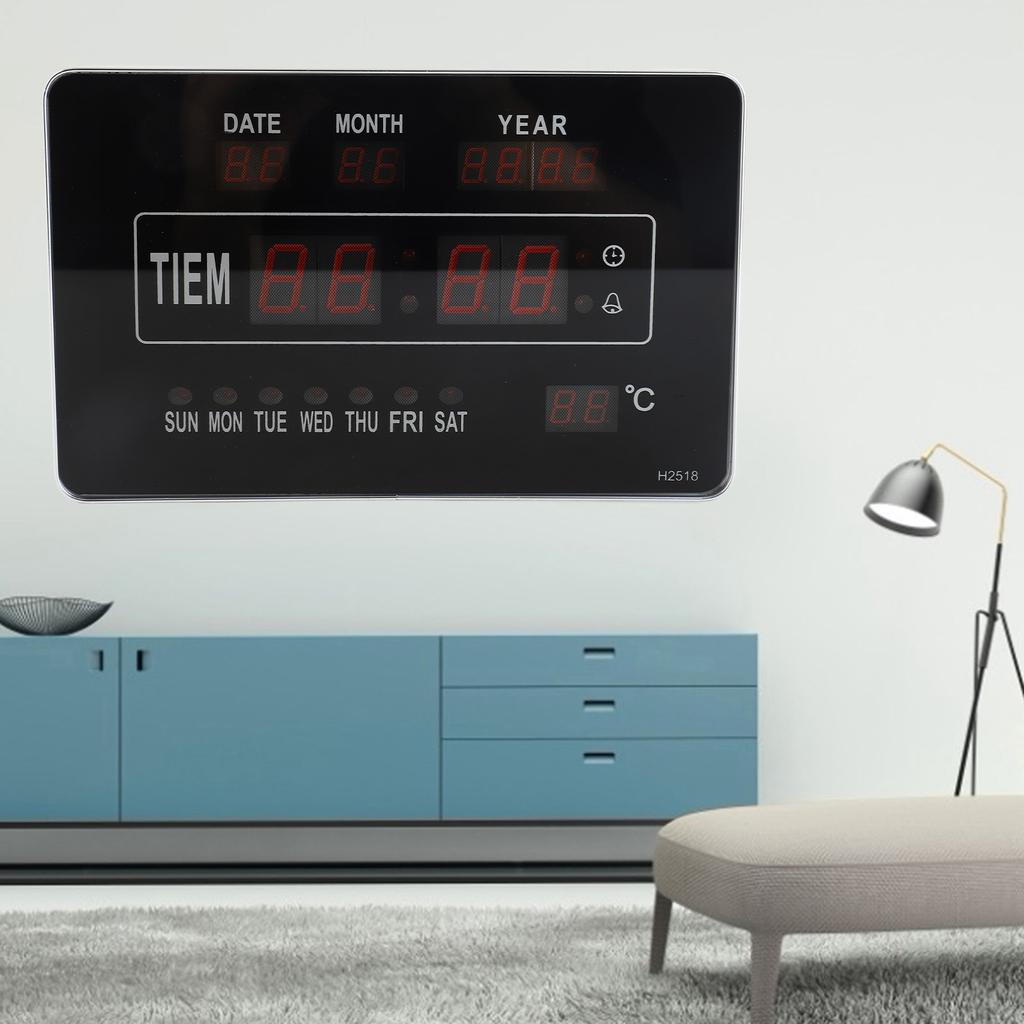 Multifunctional Electronic Digital Calendar Clock Time Temperature Display
