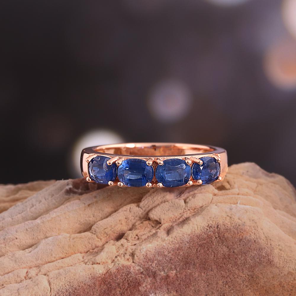 Light luxury Natural oval 4*5mm Kyanite women's earrings Classic 925 sterling silver fine jewelry for valentines engagement gift