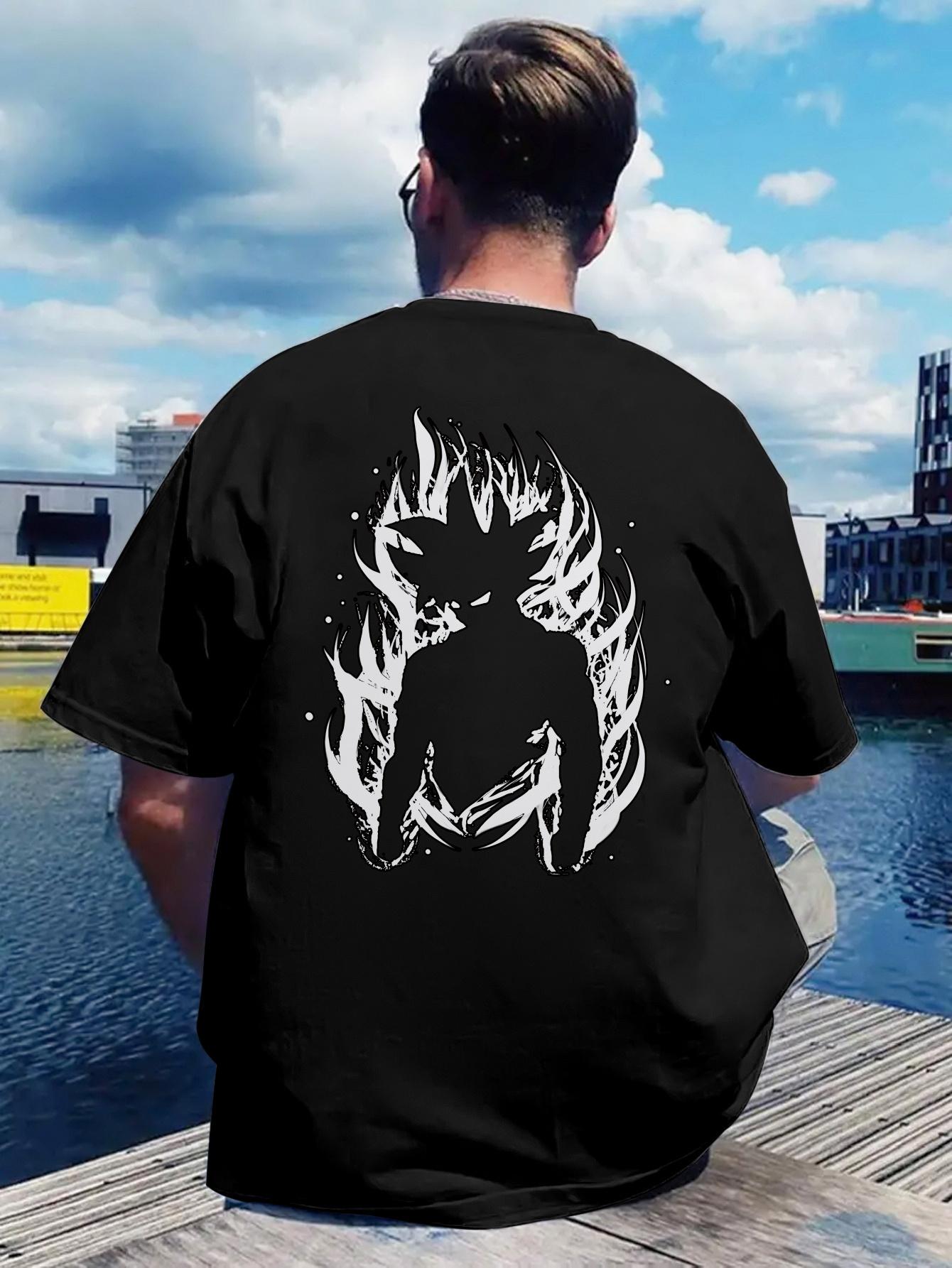 Graphic T-shirt - Back Print Design - Lightweight Quick-Dry Polyester Shirt for Gym S