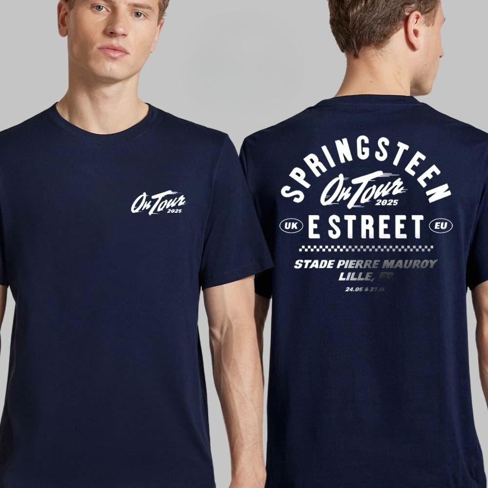 Bruce Springsteen and E Street Band On Tour 2025 In Berlin Germany At Olympiastadion On June 11 2025 Two Sided Unisex T-Shirt