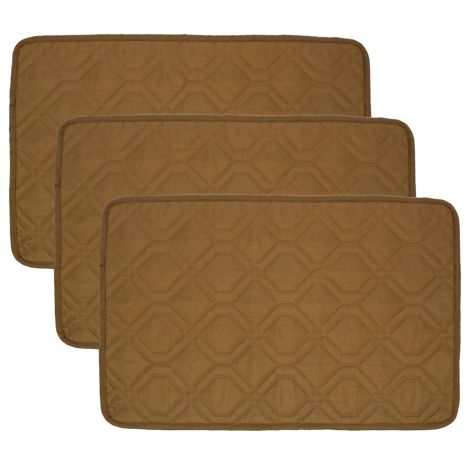 

3Pcs Recliner Sofa Headrest Cover Polyester Sofa Sofa Arm Protector 57x38cm Cleanable Anti Cat Scratching Sofa Protective Mat 57x38cm коричневий