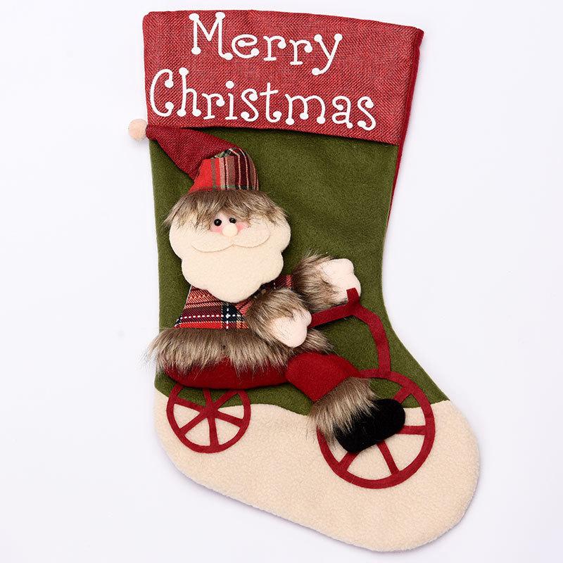 Large Christmas Sock Gift Bag Small Candy Bag Cartoon Gift Bag Christmas Decoration