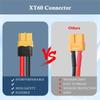 ABWR-2PCS XT60 Extension Cable 12AWG 1FT XT60 To XT60 Cable With Male To Female Connector For Solar Panel RC Battery Replacement
