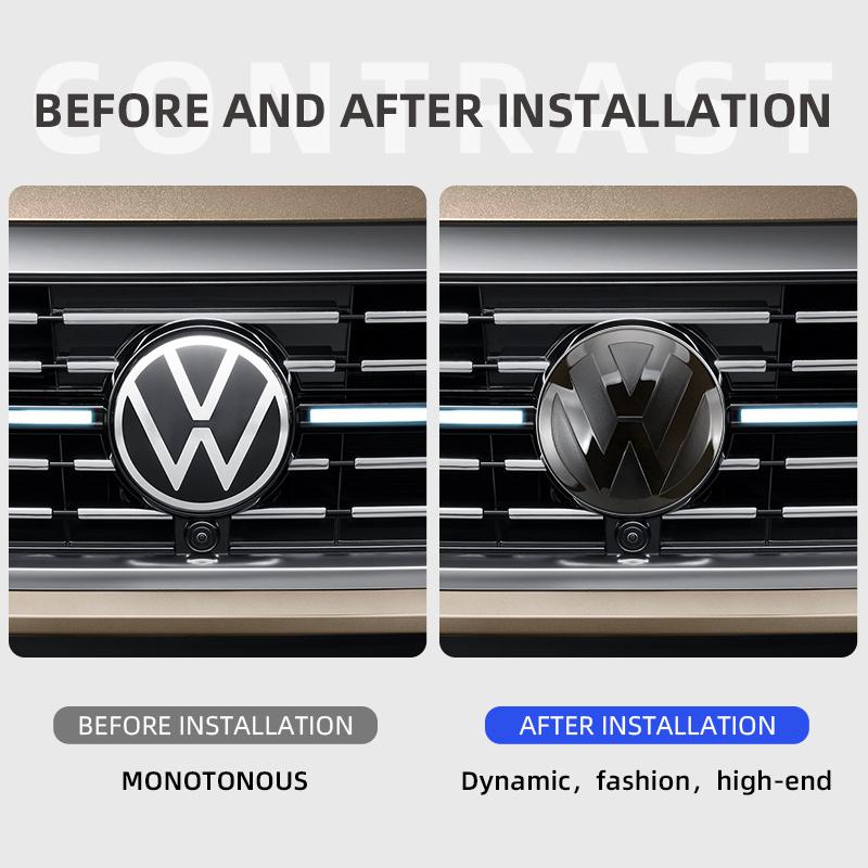 Bilmodifiering Klistermärke Påverkar Inte ACC Fram Bakre Emblemdelar Skydd För VW Volkswagen TIGUAN 2010-