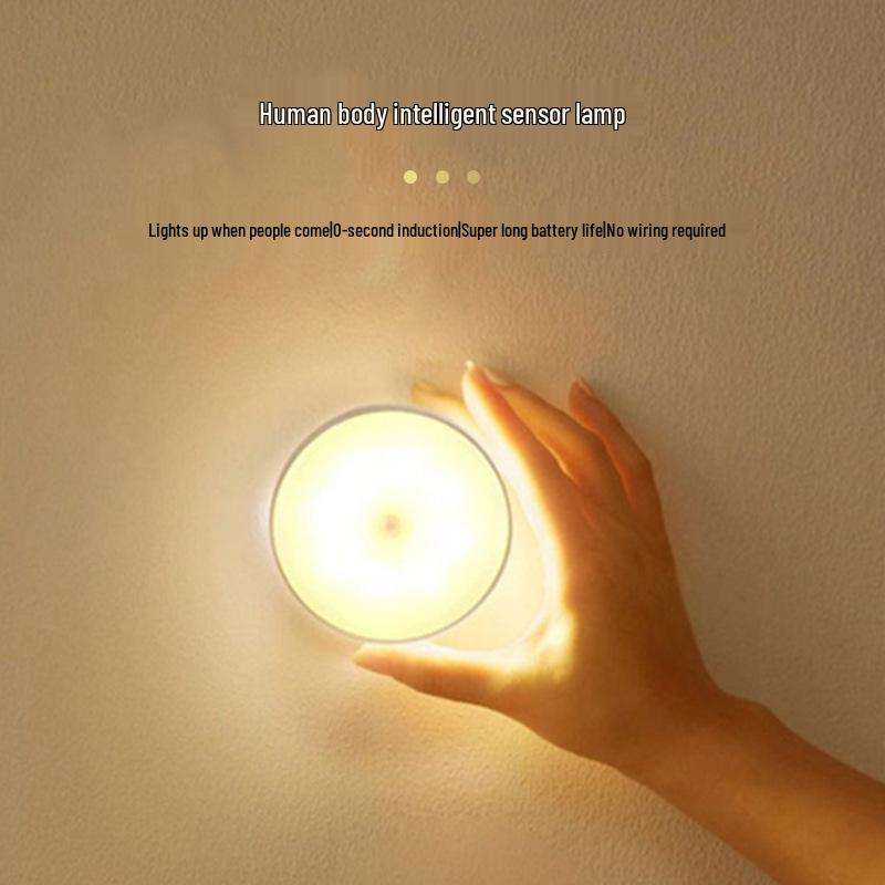 Smart Sensor LED Night Light – USB Rechargeable, Magnetic, Easy Installation for Cabinets, Toilets, Stairs