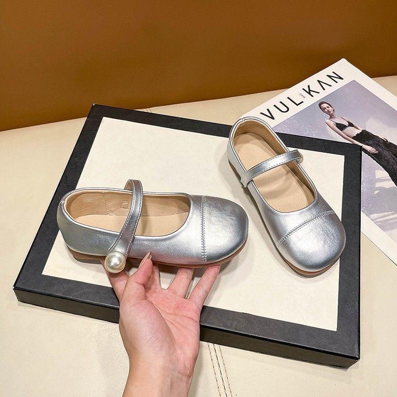 Girls leather shoes new spring and autumn children's baby shoes soft sole princess little girl single shoes Mary Jane