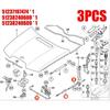 3 Pcs Center + Rear + Front Hood Release Bowden Cable Kit for BMW 7er E65 E66