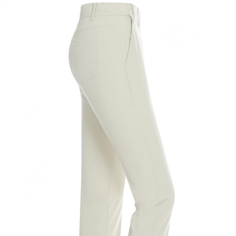Shop   Women Golf Wear Split Hem Straight Pants Black Sh Wpt 703