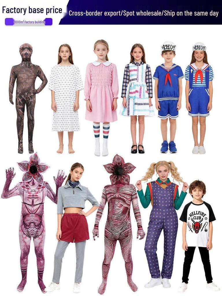 Stranger Things Eleven Sailor Man-Eating Flower Halloween Costume