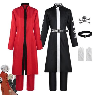 Anime Tokyo Revengers Cosplay Kurokawa Izana Cosplay Rindo Haitani Kostüm Rot Schwarz Uniform Halloween Karneval Party Kleidung