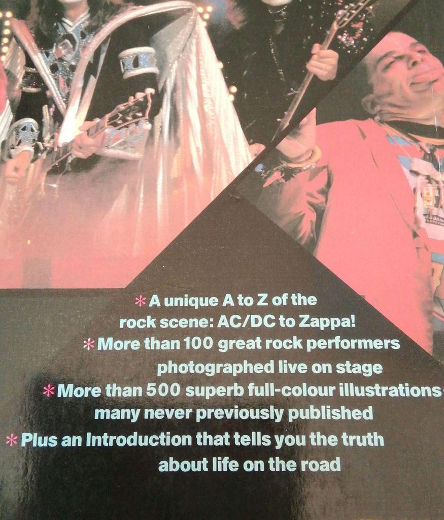 [USED] THE PICTORIAL ALBUM OF ROCK Western music books 80s