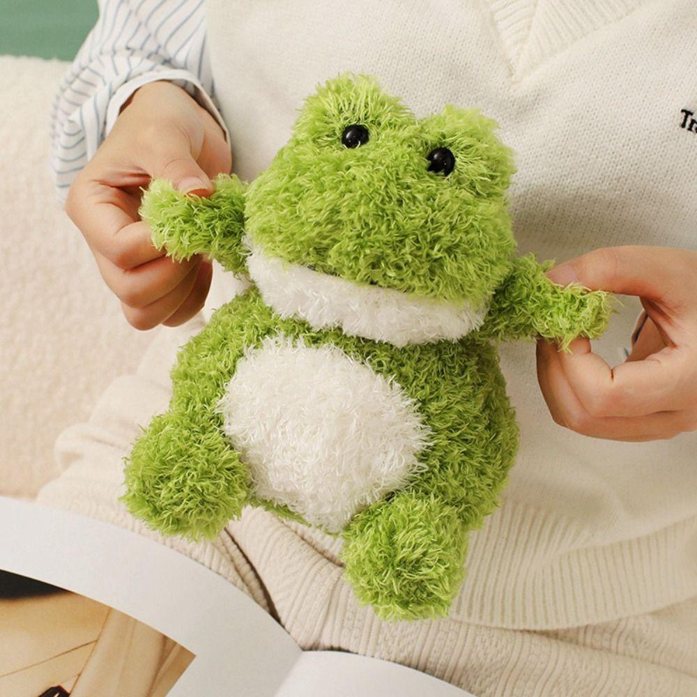 Interactive Simulation Frog Stuffed Toys Handmade Cartoon Sleeping Doll  Kids Gifts