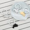 Cute Cartoon Rabbit Stainless Steel Keychain Lovely Animal Design Fashion Couple Keyring Practical Valentine's Day Gift