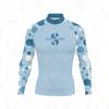 Cross-border special for printed long-sleeved surf suits, tight anti-chlorine wetsuits, beach sunscreen jellyfish suits