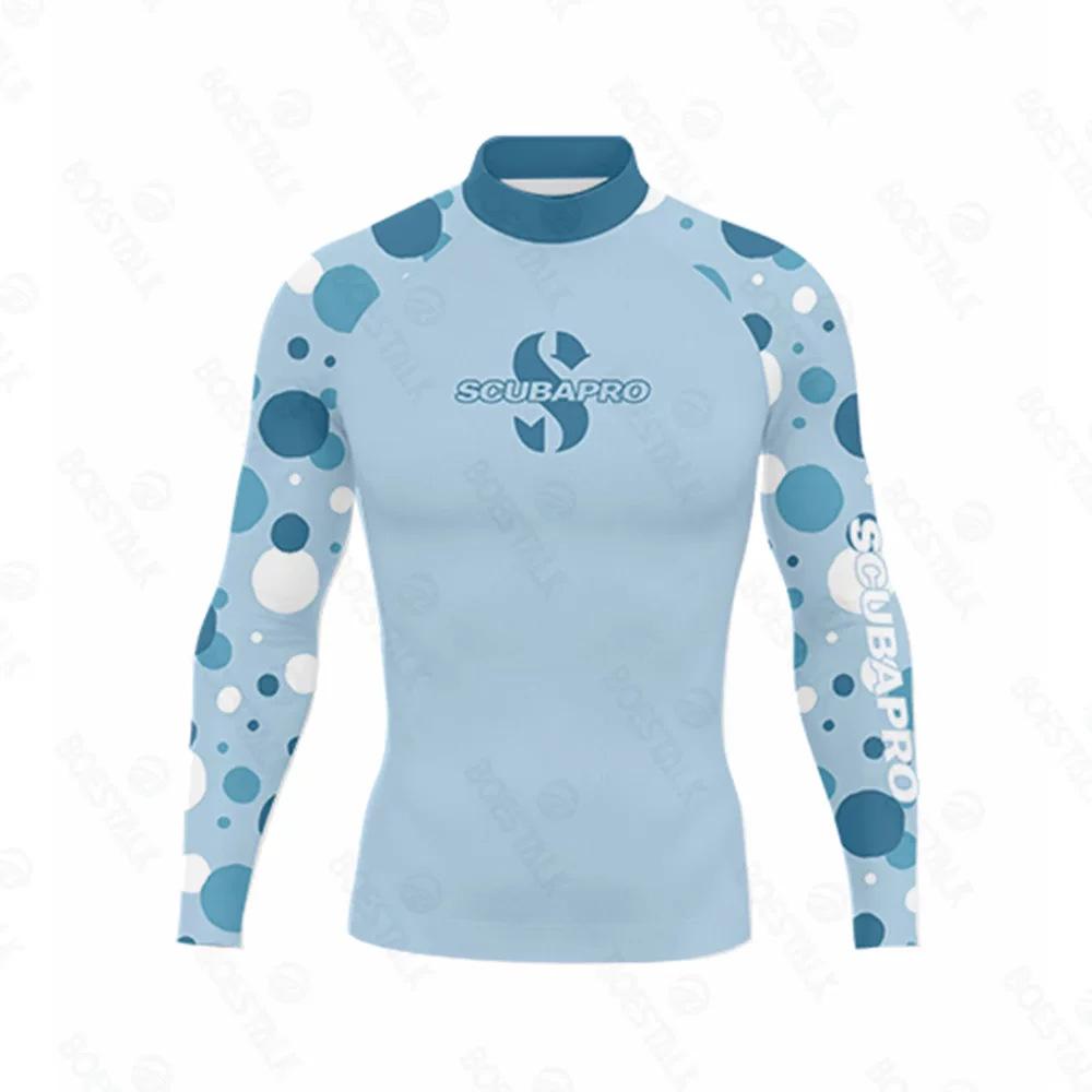 Cross-border special for printed long-sleeved surf suits, tight anti-chlorine wetsuits, beach sunscreen jellyfish suits