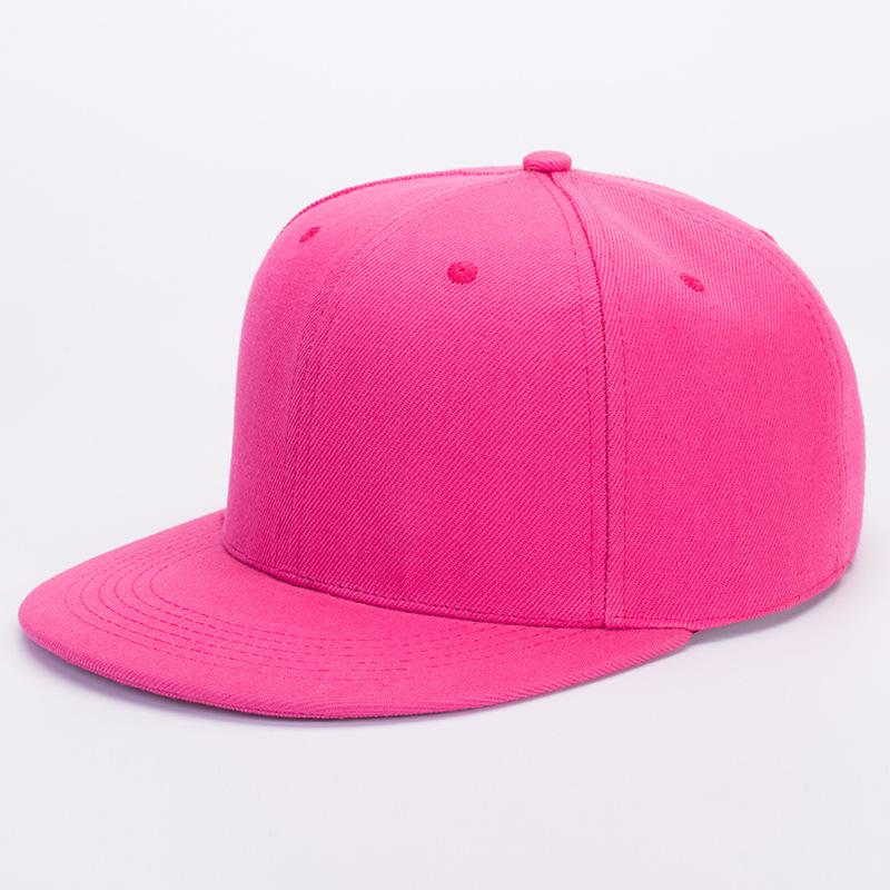 Unisex Flat Brim Baseball Cap For Men Women Fashion Color Plain Snapback Hat Outdoor Leisure Patchwork Hip Hop Sun Hats