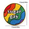 Rainbow Series Patch Iron On Patches For Clothing Stickers Cartoon Animal Embroidery Patch On Clothes Fusible Decorate Badges