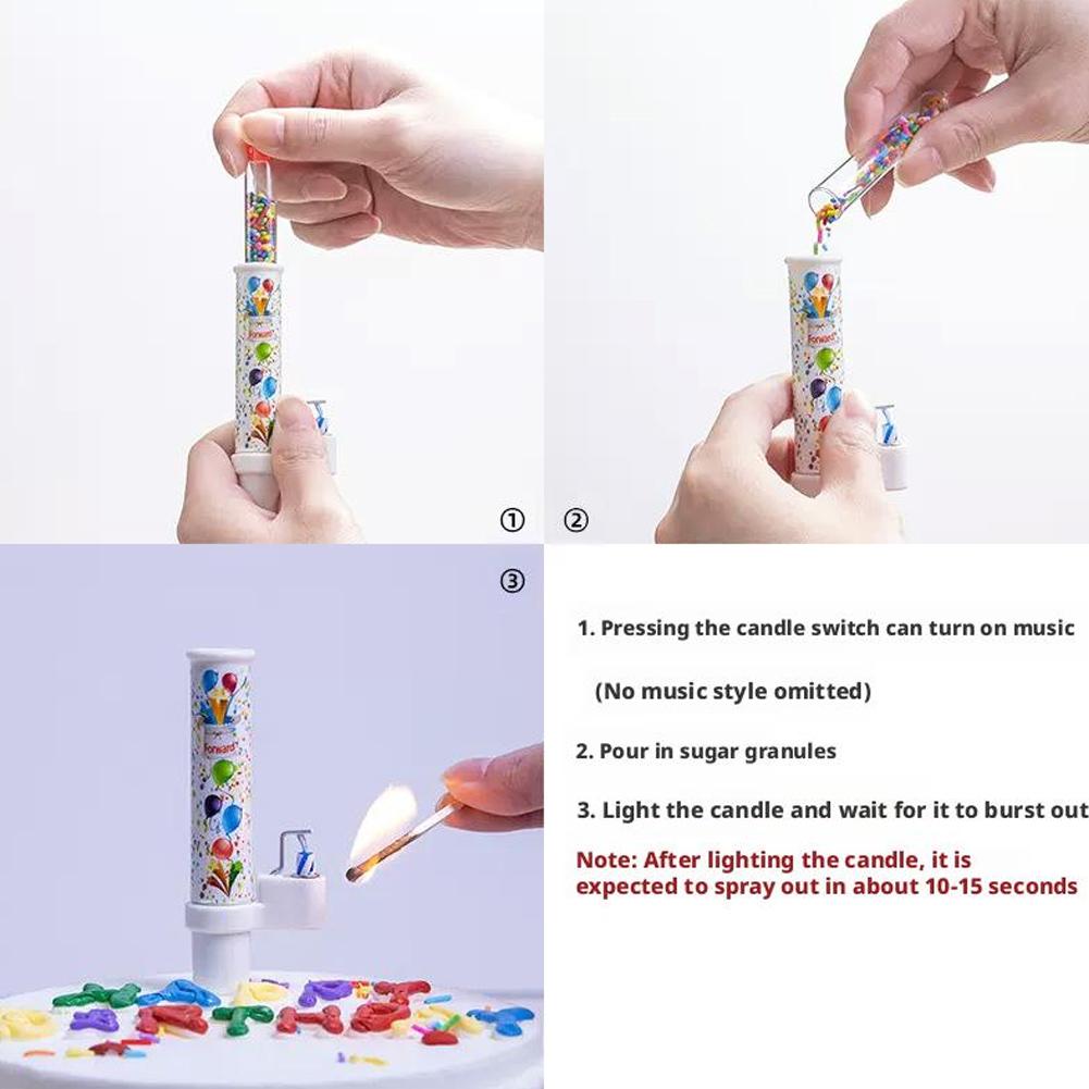 Lumânări Surpriză Tort La Mulți Ani Lumânări Decorative Efecte Creative Catapultă Bomboane Lumânări Decorative
