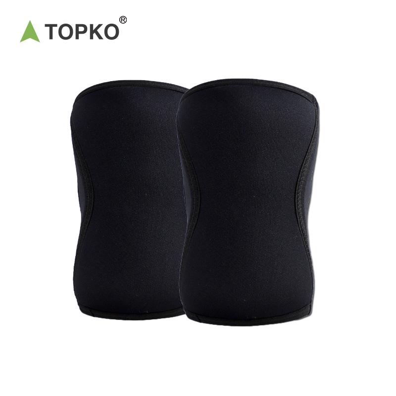 TOPKO in Stock New Arrival Knitted Neoprene Rubber Knee Pad Sports Volleyball Basketball Knee Pads S чёрный