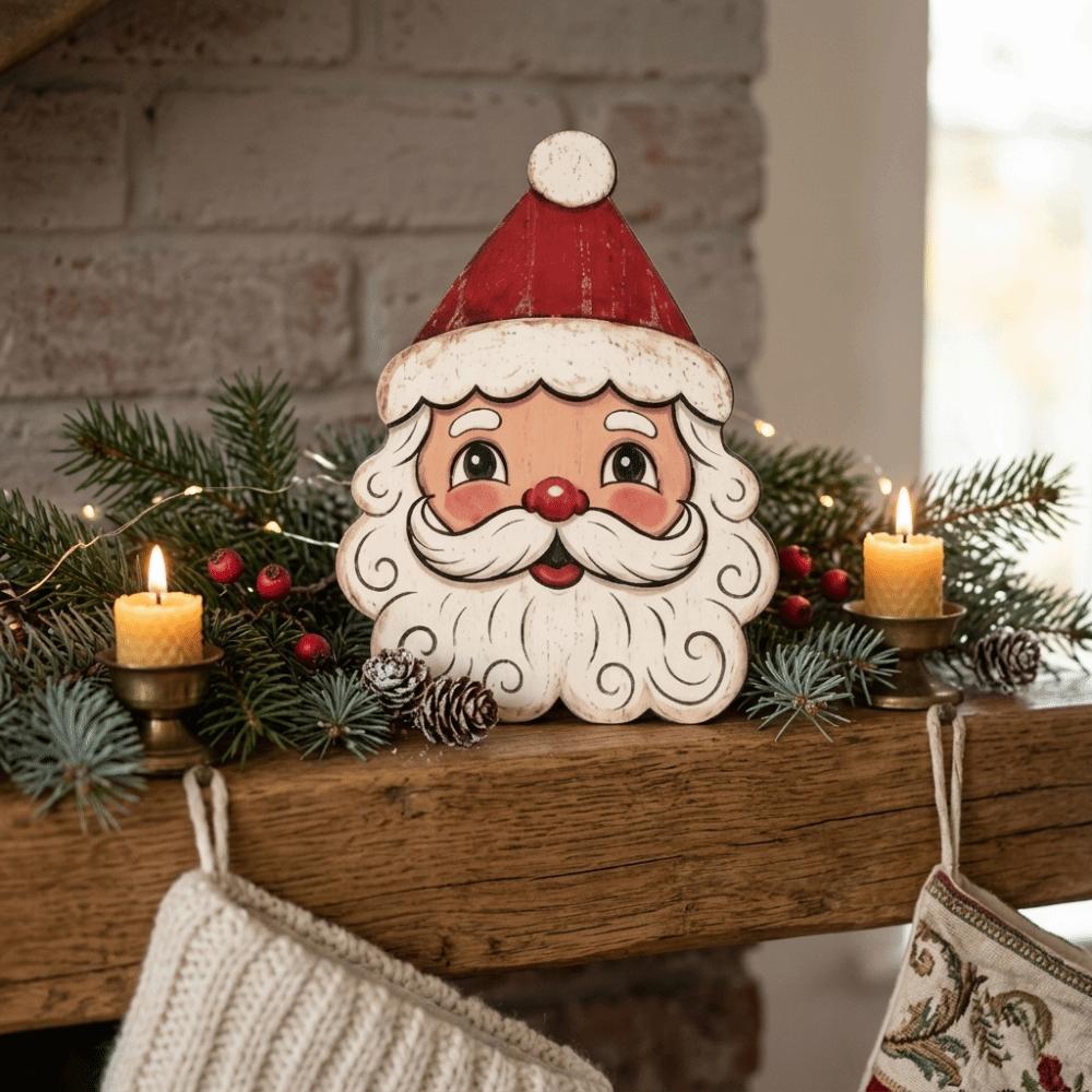 Snowman Christmas Ornaments Wooden Xmas Desktop Ornaments Christmas Decoration Christmas