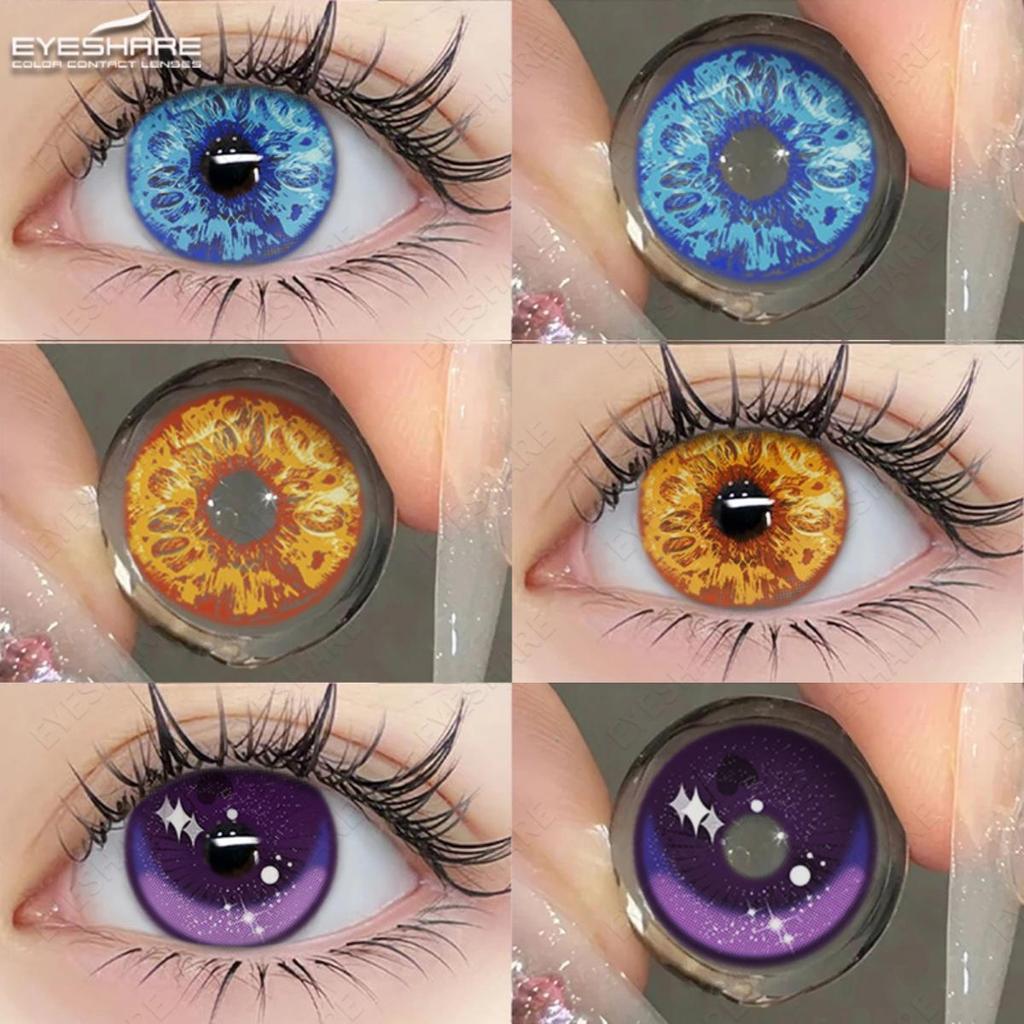 AMARA Cosplay Anime Eyes Lenses for Eyes Makeup Ccrazy Halloween Beauty Contact Lenses Eye Cosmetic Color Lens Eyes