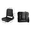 Forklift Seat Tractor Seat Rounded Curved Corners PU Leather Backhoe Seat Replacement for Forklift Skid Loader Dozer Telehandler