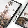 Sunset Beach Coconut Tree Bridge Shell Bird Wall Art Living Room Decoration Canvas Painting Nordic Posters And Prints Pictures