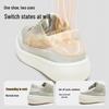 DESAI Men's Moisture-Wicking Casual Platform Sneakers