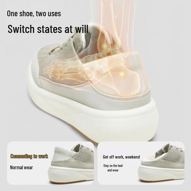 DESAI Men's Moisture-Wicking Casual Platform Sneakers