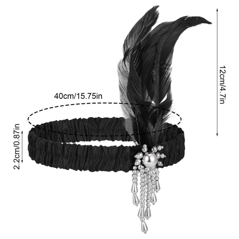 Costume Party Hair Accessories Feather Headband Gatsby Flapper