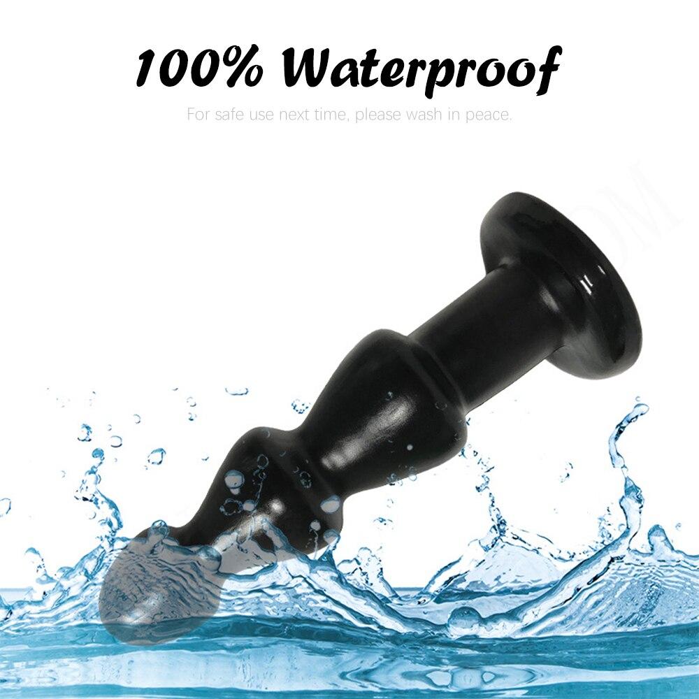 Plug anal Pull Beads Masturbare feminină Plug anal din silicon Masaj de prostată Dildo cu ventoză puternică Produse pentru adulți Jucării sexuale