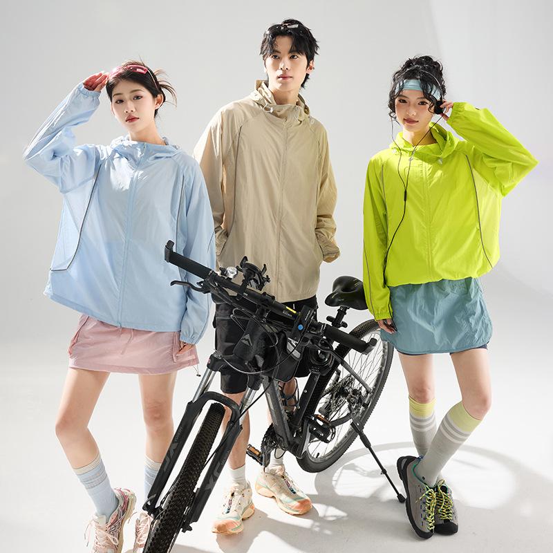 1011 summer new ice silk breathable men's and women's jackets versatile casual fishing climbing running quick-drying sunscreen clothes