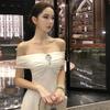 One Dress and More Summer Dress, White Moonlight Tube Top, Mesh, Big Pendulum Dress