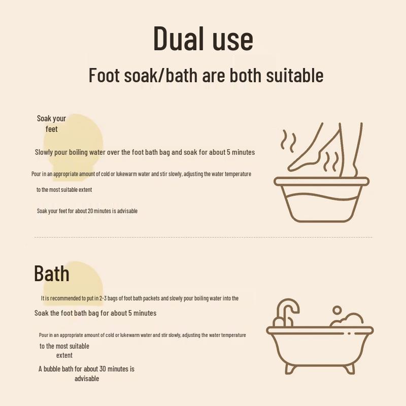 Aixiutang 12-Herbal Foot Soak Bags