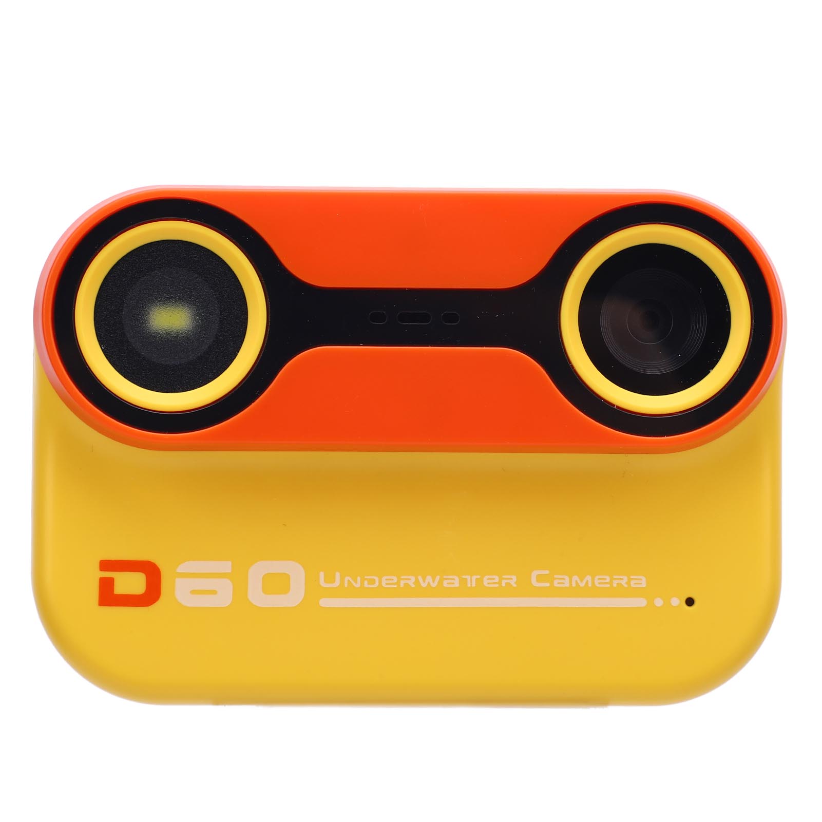 

9.8FT Underwater Camera Rain Proof 2K 26MP Dual Lens 10X Zoom Underwater Video Camera with IPS HD Screen for Diving жовтий