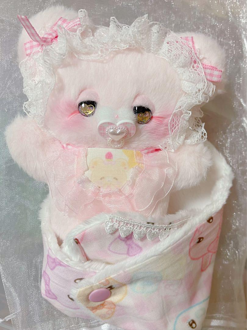 

[USED] pream Sanrio Artist Felt Teddy Bear Handmade Plush Toy Bear