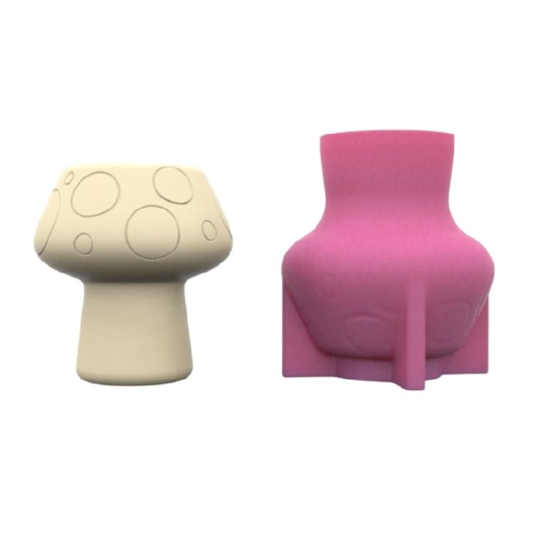 Elegant Mushroom Shaped Sturdy Silicone Flower Pots Mould Tool Must Have Accessory for Home Use Resin Art Enthusiasts