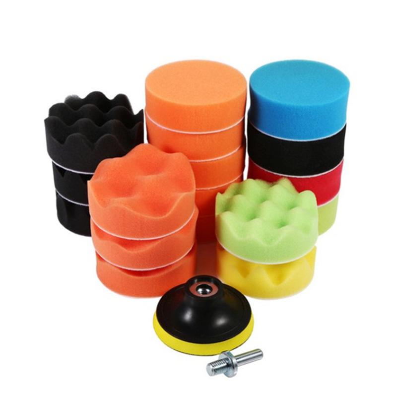 

Набор 3-дюймовых губок для полировки автомобиля, Набор пенополировальных кругов для автомобиля, Пад для воска для автомобиля и мотоцикла, Средство для удаления царапин золотой