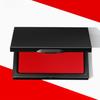 1 Quick-Drying Red Rectangular Ink Pad, Fast-Drying Ink Pad, Fingerprint Box, Financial Office Stamp Box, Bank Blue-Black Ink Pad Box