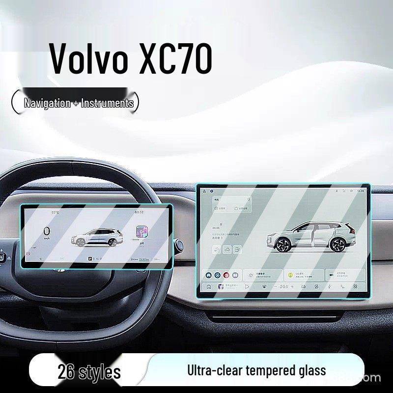 Volvo XC70 Navigation & Console Tempered Film Screen Protector