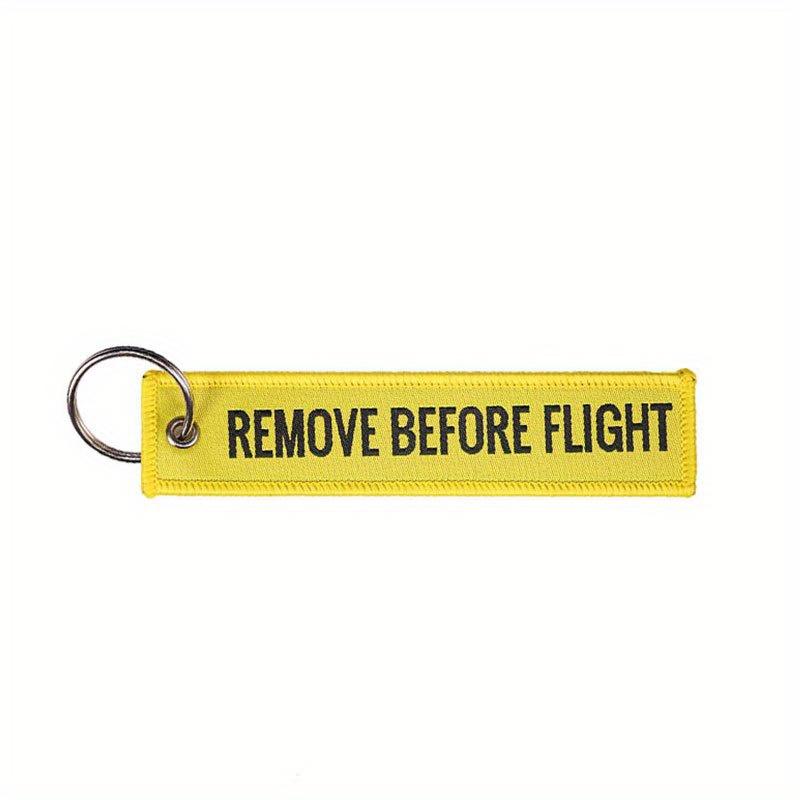 Remove Before Flight Keychain Embroidery Keyring Aviation Gifts Key Fob Car Key Ring, Back To School Supplies,Mother's Day Gift