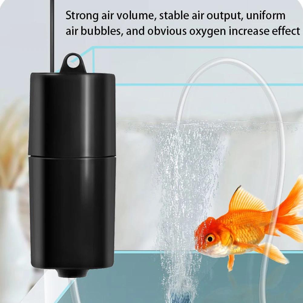 Mini Aquarium Air Pump Portable USB Fish Tank Oxygen Air Pump With Air Stone Mute Energy Saving Oxygen Pump For Aquarium Fishing