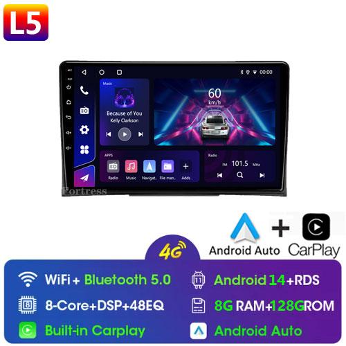 Radio Auto Multimedia Player 9 inch Sistem Android pentru Volkswagen Multivan T5 2003 - 2015 Navigație GPS Ecran Split Bluetooth