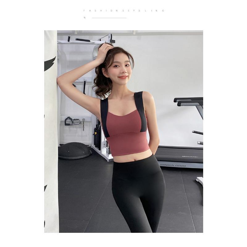 Wide Strap Sports Bra Naked Feeling Workout Bra For Women