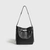 Minimalist Tote Bag Women Large Capacity Water Bucket Style Shoulder Crossbody In PU Leather Daily Commute Casual Use