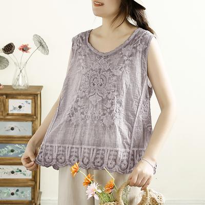 DIMANAF 2025 Summer Women Sleeveless T-Shirt Basic Fashion Tops Tees Casual Loose White Tees