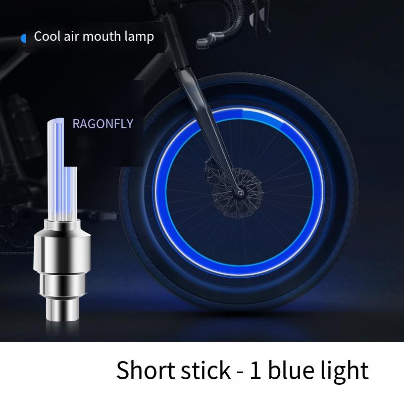 1 шт. велосипедный клапан, световой сердечник клапана шины, световой горный велосипед, детский велосипед, цветной предупреждающий окружающий свет синий